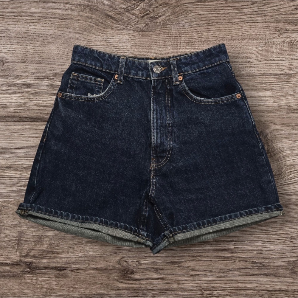 Zara Blue Jean Shorts with Selvedge Edge
